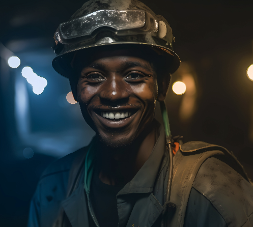 Miner in Africa
